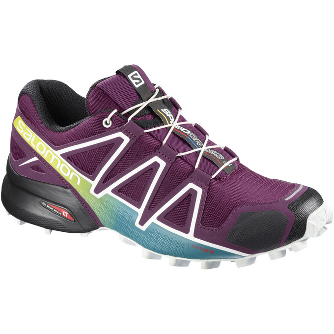 Chaussures De Trail Running Salomon Femme Violette - Salomon SPEEDCROSS 4 W - France (2105-DJMAR)